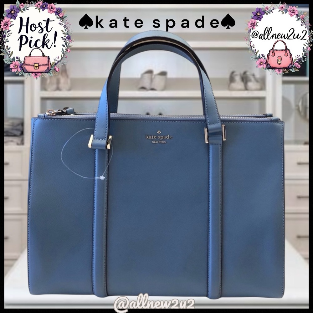 Kate Spade New York Briar Newbury Lane in Swordfish Blue Tote Bag